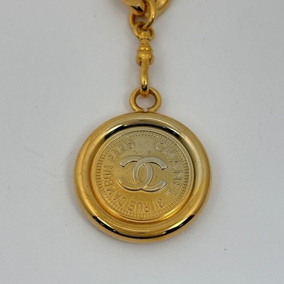 Chanel CC Logo Chain Belt 31 Rue Cambon Gold Plated - Picture 2 of 7